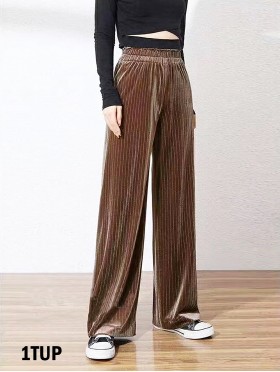 Warm Stripes Velvet Style Pant